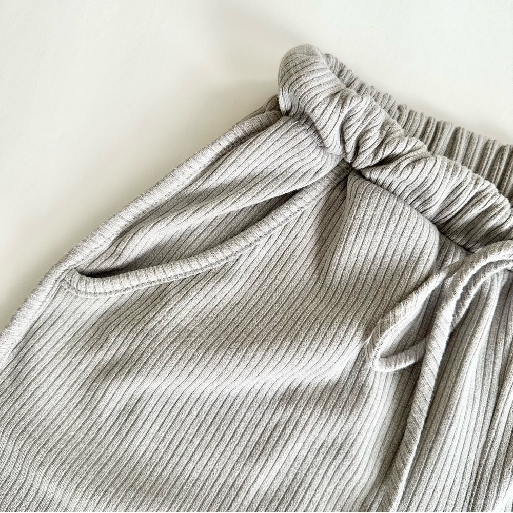 | vici - gray ribbed matching minimalist lounge set - small | - Picture 12 of 16